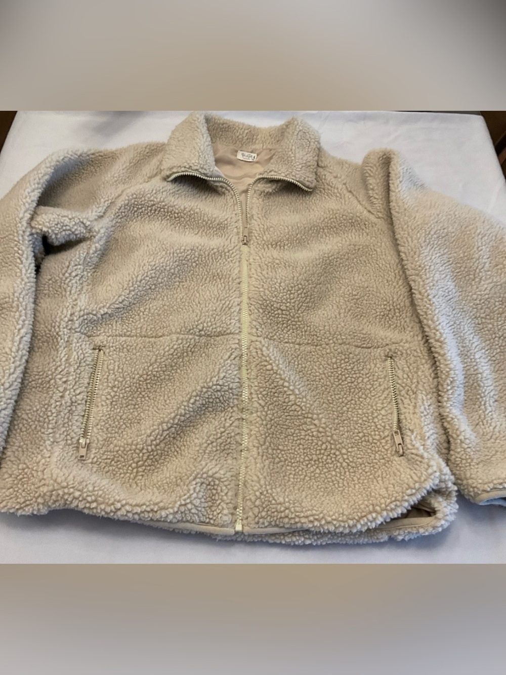J. Galt Cream Sherpa Zip Jacket